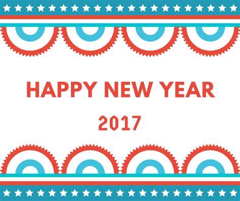 Happy New Year Ecard 2017 Greetings Card 2017