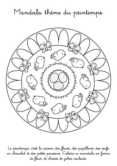 Ostermandalas kostenlos zum ausdrucken mandalas winter mandalas kostenlos ausdrucken tiere archives kieker club Coloriage à imprimer : Mandala du printemps