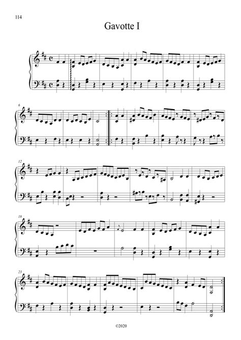 Bach Cello Suite No 6 In D Major Bwv 1012 Arranged For Piano