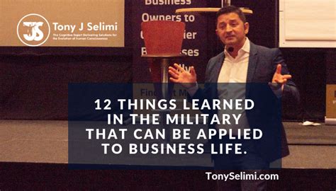 12 things learned in the military that can be applied to business life
