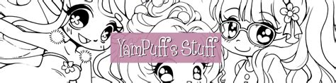 Yampuff Coloring Page Collection 180 Linearts Instant Digital Download