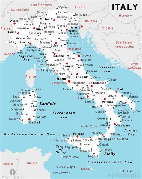 Italia Mapa De La Ciudad Mapa De Italia Con Los Nombres De La Ciudad