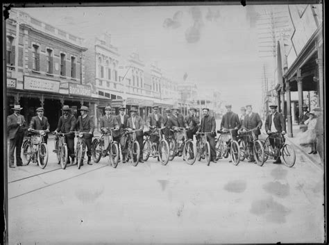 Historic Perth Early 1900s Bicycle Race Scanned From A Glass