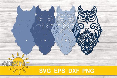 Multi Layered Owl Svg Etsy Layered Svg Cut File Best Free Fonts My
