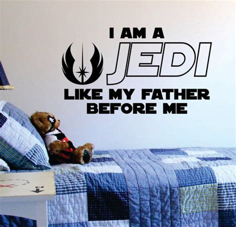 i am a jedi like my father before me star wars quote decal sticker wal boop decals