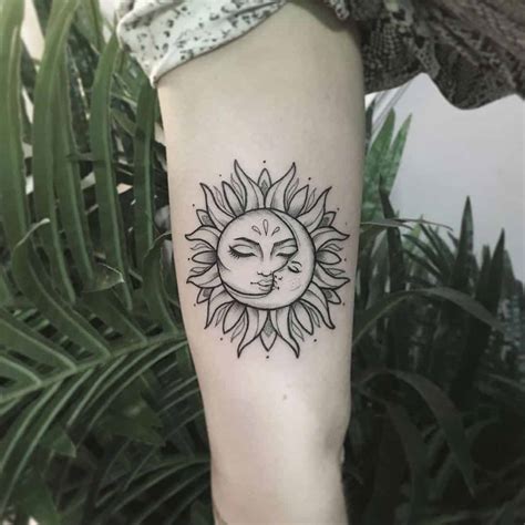 25 Sun And Moon Tattoo Design Ideas