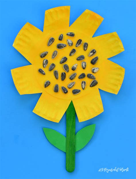 Paper Plate Sunflower Craft The Resourceful Mama