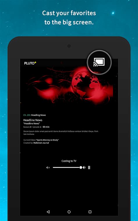 Plutotv combines a number of online television shows, youtube videos and videos from other sources into a neat application layout with a gui that's both clean and intuitive. Pluto TV - Android Apps on Google Play