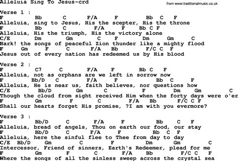 Top 500 Hymn Alleluia Sing To Jesus Lyrics Chords And PDF
