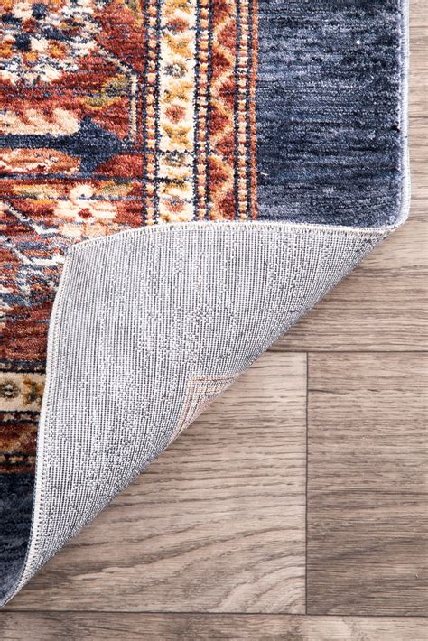 Free delivery & 30 day returns! Temptation Floral Leisure Navy Rug | Floral area rugs ...