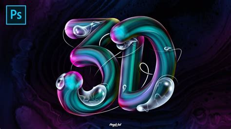 video learn how to create 3d text effect in photoshop tutorials 3d full hd graphic design