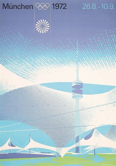 Otl Aicher Poster Design For Olympic Games Munich 1972 Architecture