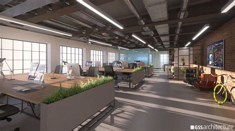 Artstation Office Space Concept Render