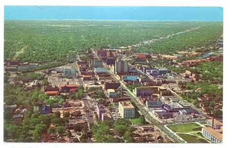 Downtown 50s 60s Flint Michigan Michigan Postcard
