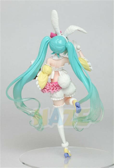 Anime Hatsune Miku Rabbit Ear Spring Dress Ver Action Figure Toy No Box