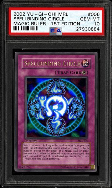 2002 Yu Gi Oh Magic Ruler 1st Edition Spellbinding Circle 1st Edition