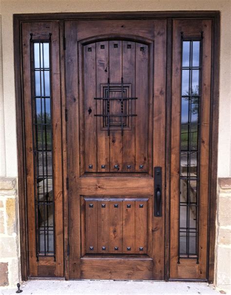 Where First Impressions Begin Rustic Wood Doors Rustic Front Door