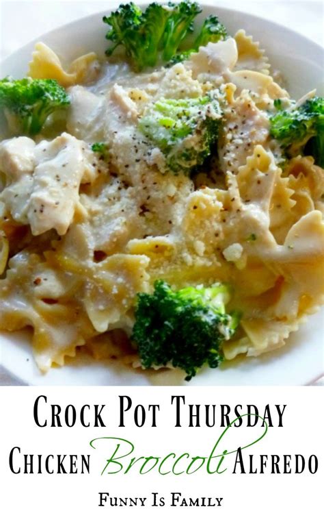 Crock Pot Chicken Broccoli Alfredo