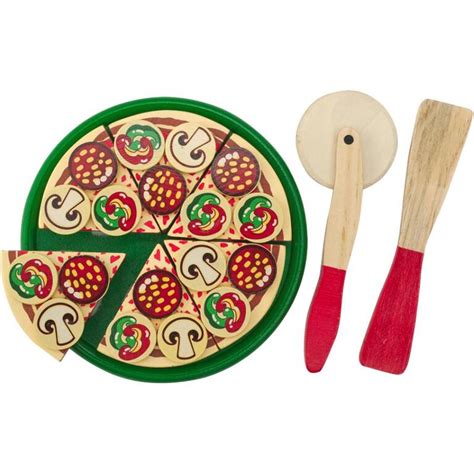 Melissa And Doug 54 Piece Pizza Wooden Food Set Home Hardware