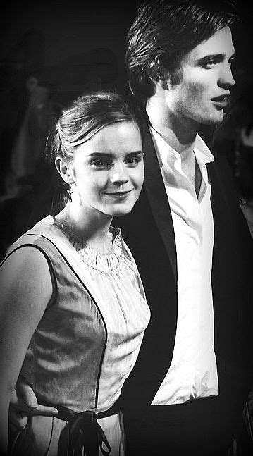 Rob With Harry Potter And Goblet Of Fire Co Star Emma Watson Harry