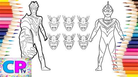 Ultraman Coloringultraman Victoryultraman Zeroultraman Gaia Coloring