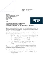 Semua terma dan syarat perjanjian ibu adalah terpakaimelainkan fasal 3.2 perjanjian ibu,iaitu documents similar to perlanjutan perjanjian penyewaan dan pengurusan kantin sekolah. Surat Mohon Berhenti Sekolah