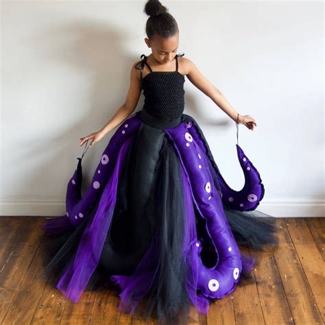 Girls Ursula Inspired Sea Witch Costumevillain Party Etsy Mermaid