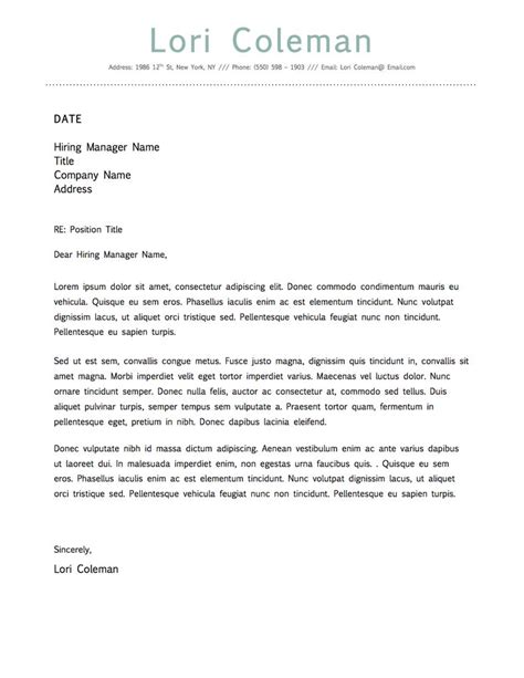 Microsoft Word Professional Cover Letter Templates