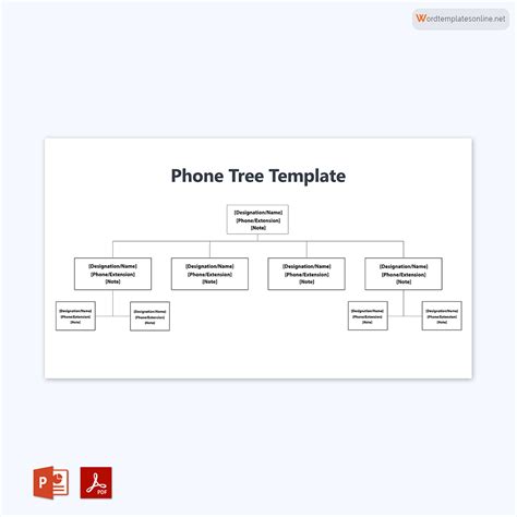 10 Free Phone Tree Templates Word Powerpoint