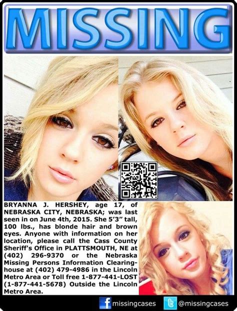 Nebraska City Sheriff Office Missing Persons Blonde Hair Psychology People Crime Light