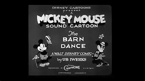 Mickey Mouse The Barn Dance 1929 Hd Youtube