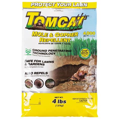 Tomcat Mole And Gopher 4 Lb Repellent Granules 0348304 The Home Depot