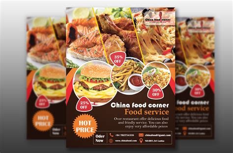 I Will Design Any Food Flyer Menu Or Brochure Poster Free Logo For