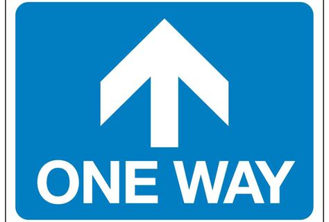 One Way Arrow Pointing Forwards Linden Signs And Print