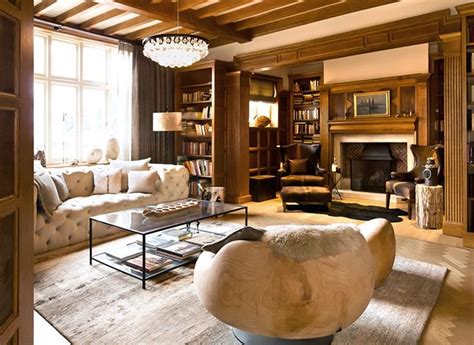 11 Cozy Den Designs Chairish Blog Craftsman Interior Design Sofa