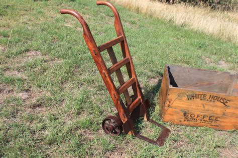 Antique Nutting Two Wheel Truck Dolly Industrial Cart Industrial Decor