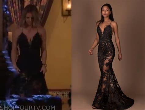 The Bachelor Season 24 Episode 2 Courtney Ps Black Lace Gown Shop