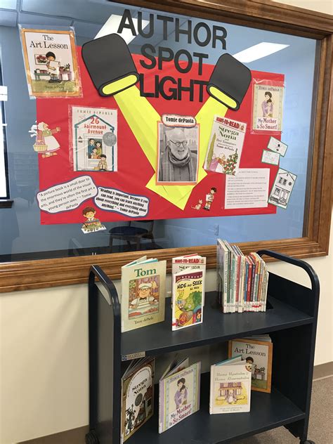 Image Result For Author Spotlight Display School Library Decor