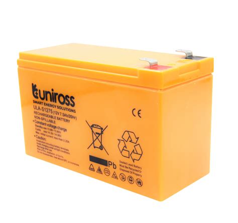 Uniross Lead Acid Battery 12v 75ah Ula S1275 Directmarket