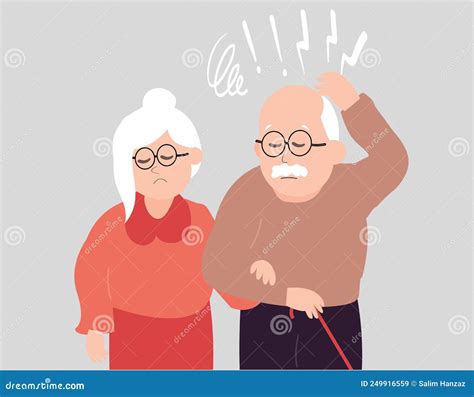 Elderly Husband With Dementia Or Anxiety Older Couple With Amnesia