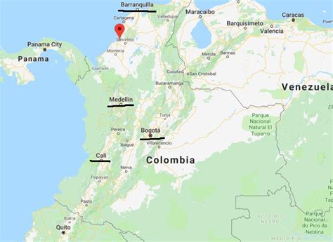 Where Is Coveñas On Map Of Colombia
