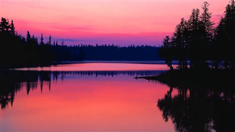 Lake Sunset Wallpapers Top Free Lake Sunset Backgrounds Wallpaperaccess