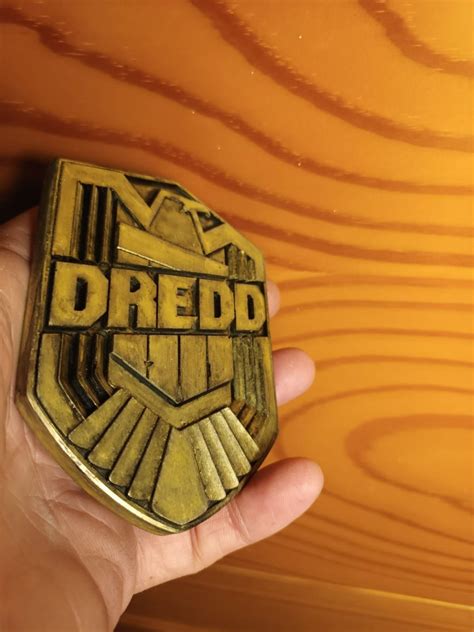 Dredd Judge Badge Prop Replica Etsy