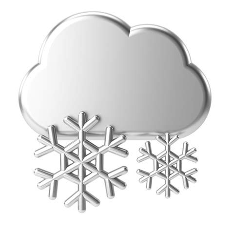 Premium Photo Snowy 3d Weather Icon 3d Climate Icon 3d Element