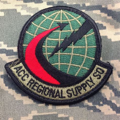 Us Air Force Usaf Acc Regional Supply Squadron Unit Patch New Fuerza