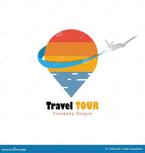 Travel And Tour Logo For Beautiful Destination Stock Vector