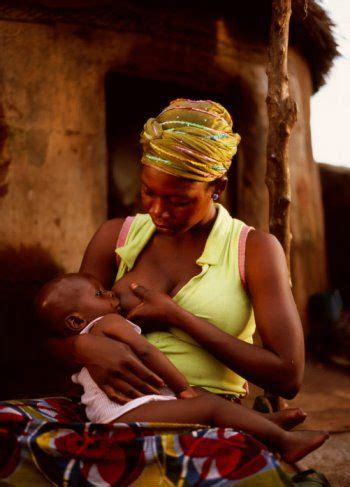 West African Mother Feeding Her Baby Mostly Every Mothers In Africa