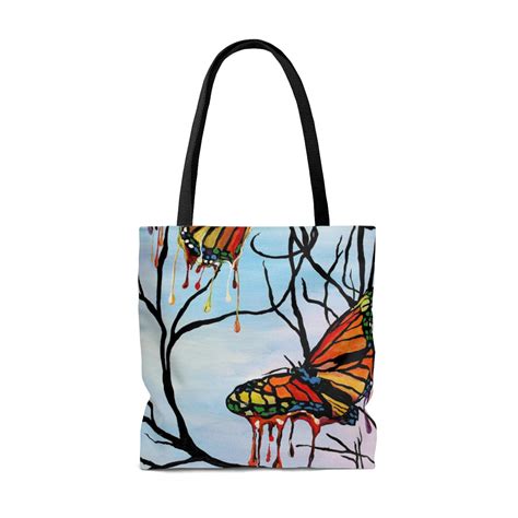 melting butterflies tote bag bramblitt