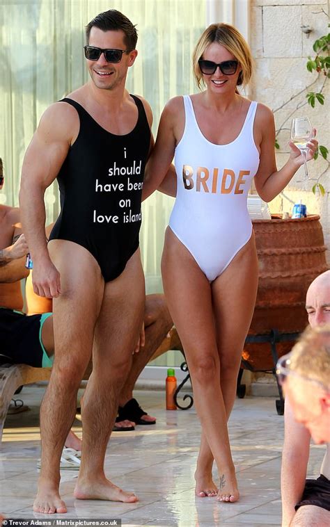 Rhian Sugden Flaunts Her Ample Bust In White Bikini During Honeymoon In