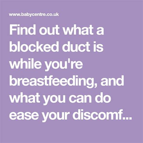 Blocked Ducts During Breastfeeding Breastfeeding Duct What You Can Do